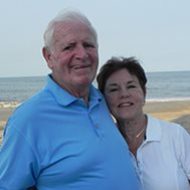 The late Carmela N. O’Rourke with her late husband Brian J. O’Rourk